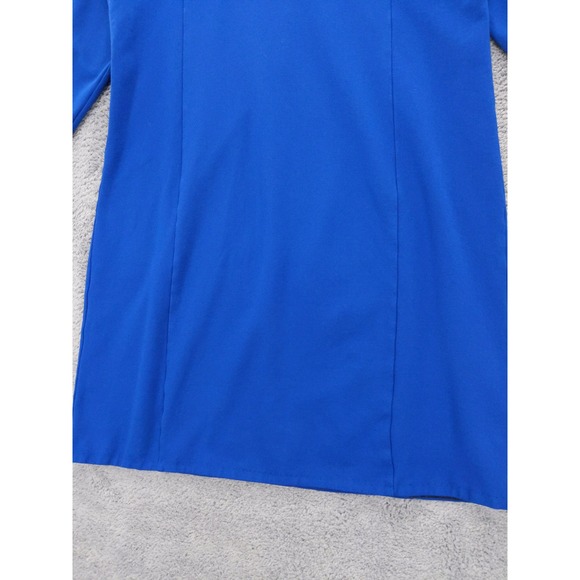 J Crew Womens Blue Long Sleeve Sheath Dress Career Workwear‎ Size L - Picture 3 of 7